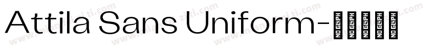Attila Sans Uniform字体转换